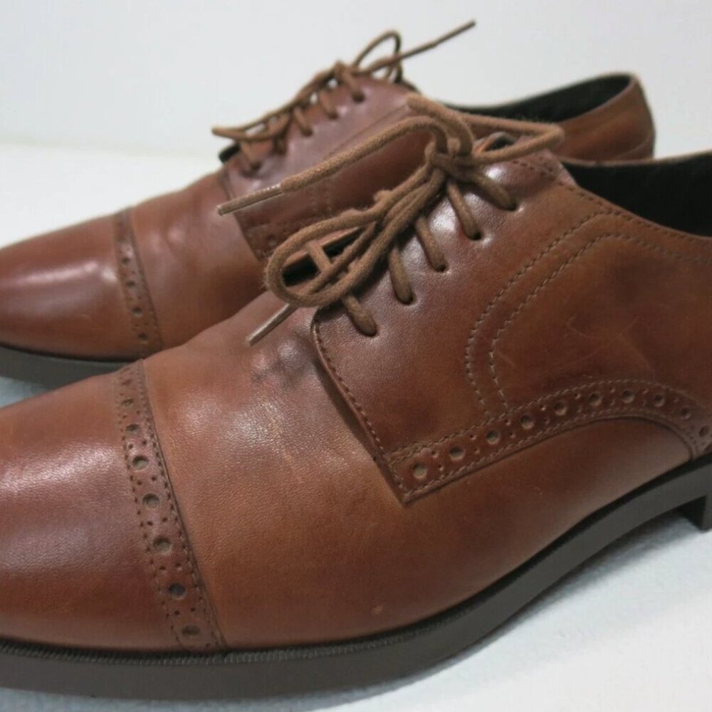 Cole Haan Oil Tanned Leather Cap Toe Dress Footwear Oxfords Men's Shoes 8.5 M